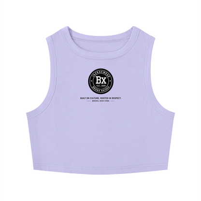 Bronx Rasied Women's Tight Crewneck Crop Tank Top