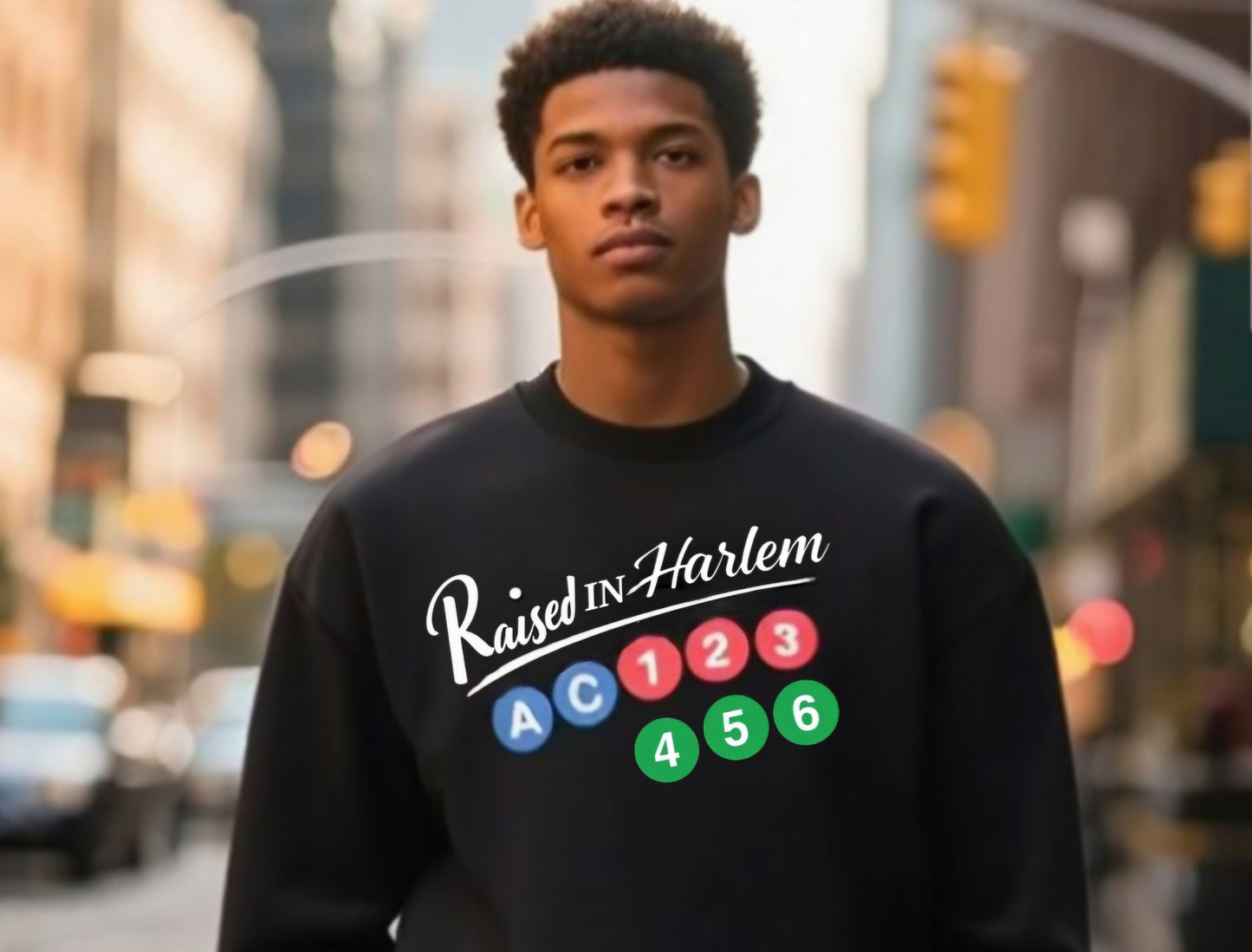 Harlem Raised Train Line Sweatshirt