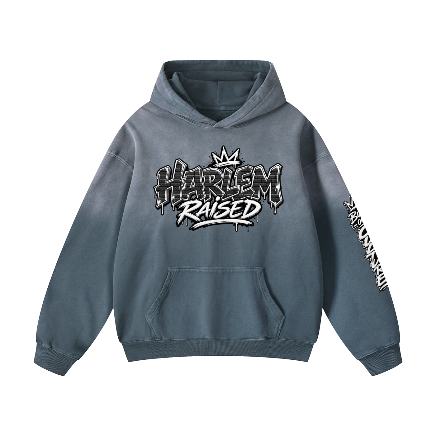 Harlem Raised Heavyweight Sunfade Oversized Hoodie