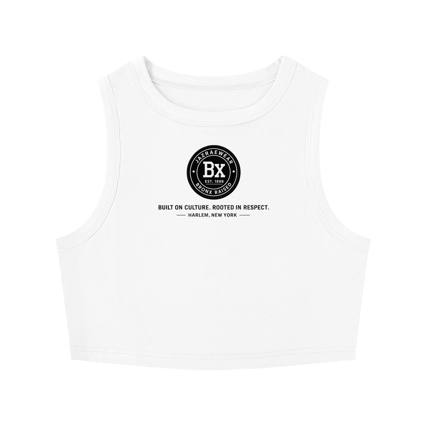 Bronx Rasied Women's Tight Crewneck Crop Tank Top