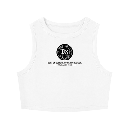 Bronx Rasied Women's Tight Crewneck Crop Tank Top
