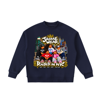 Jazrae Wear Raised in NYC Kids Essential Fleece Crewneck