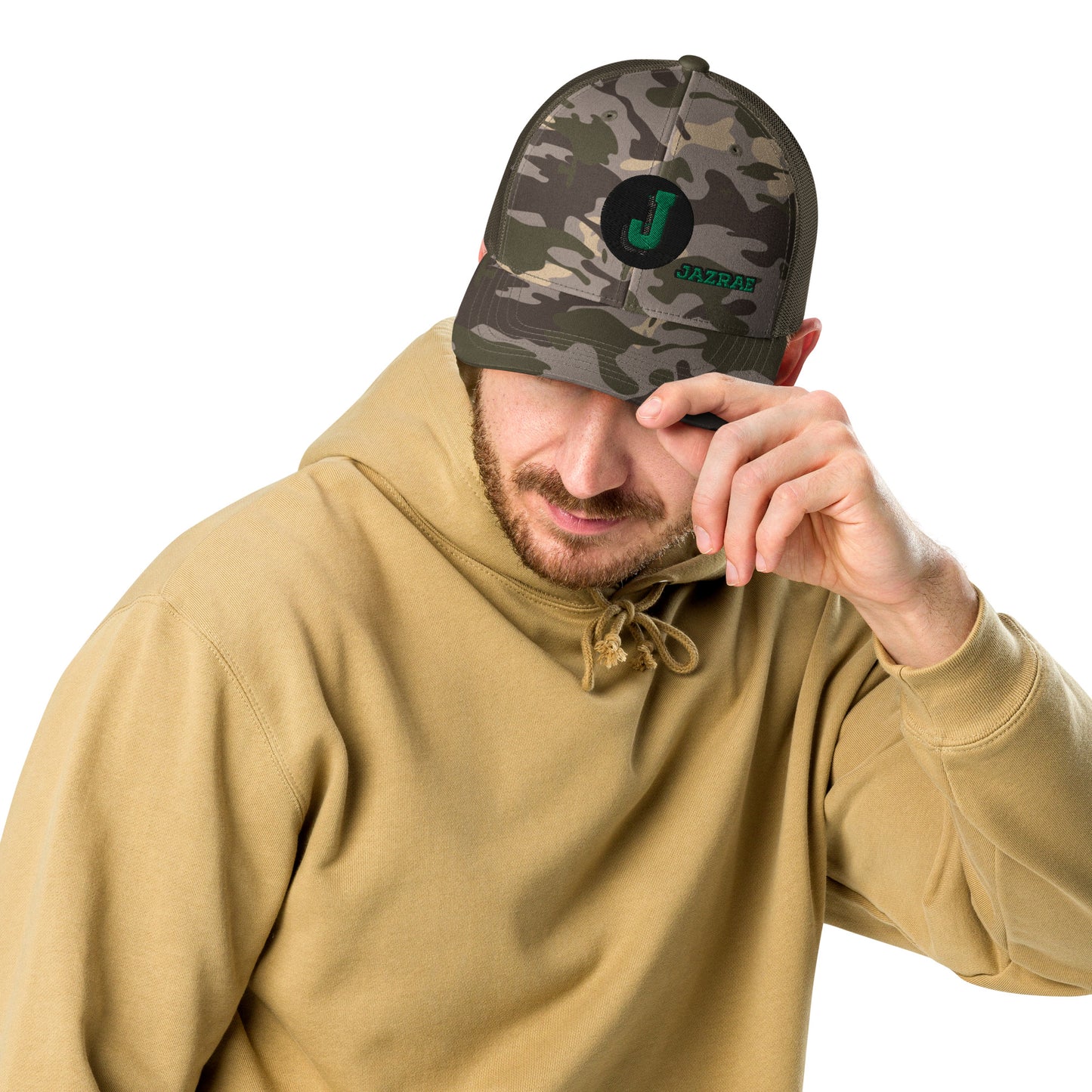 JAZRAE Camouflage trucker hat
