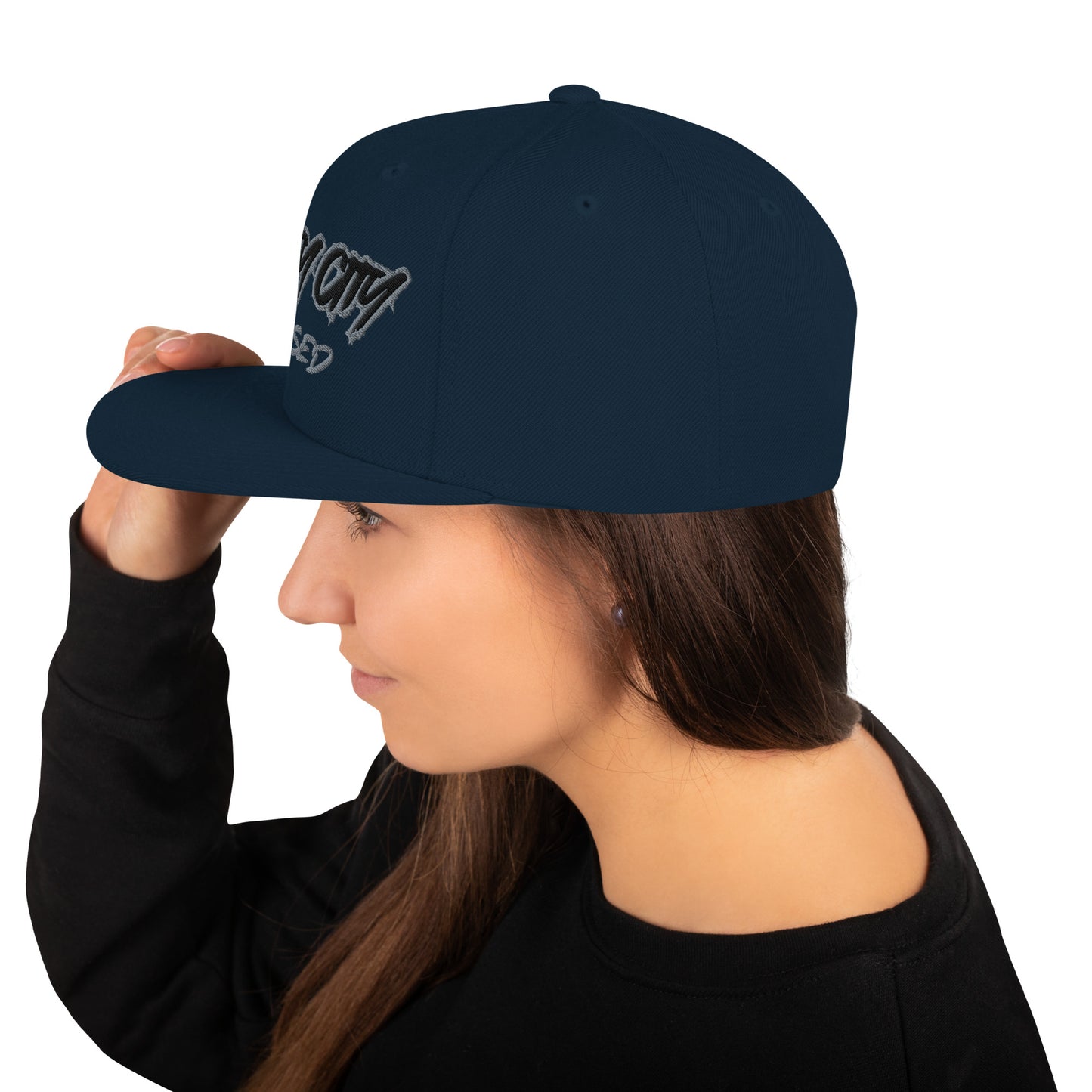 Jerzey City Raised Snapback Hat