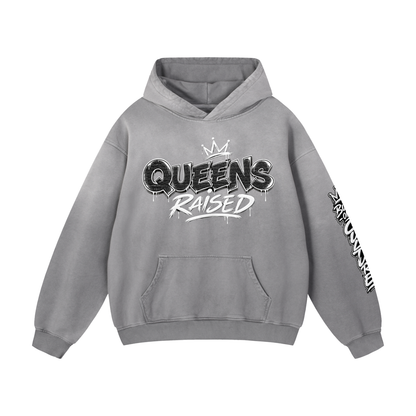 Queens Raised Heavyweight Sunfade Oversized Hoodie