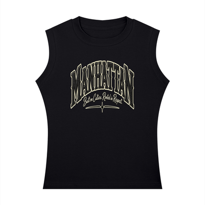 Manhattan Raised Women's Crewneck Tank Top