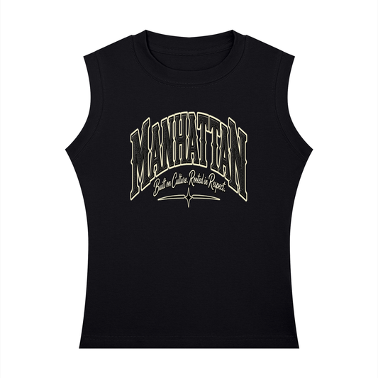 Manhattan Raised Women's Crewneck Tank Top