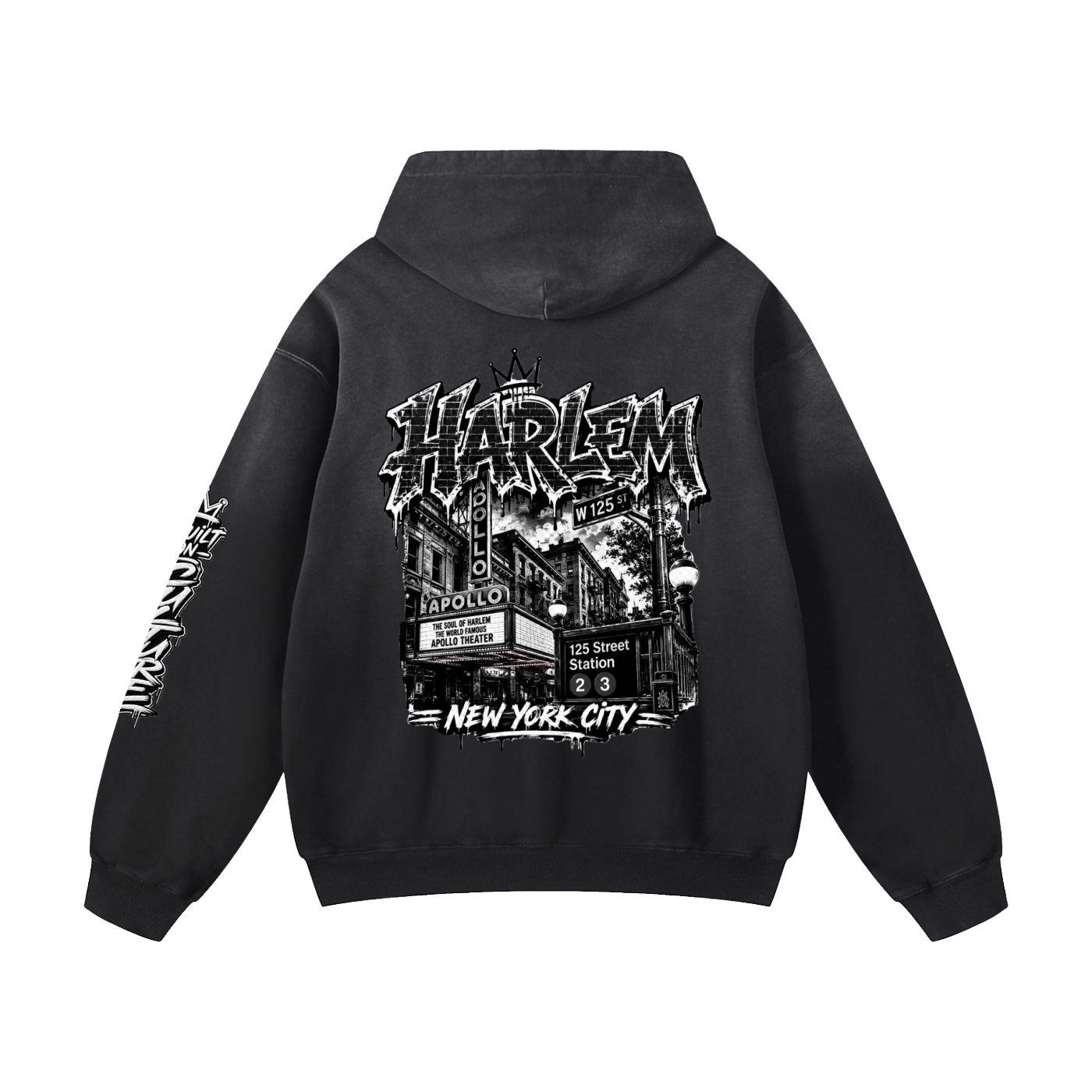 Harlem Raised Heavyweight Sunfade Oversized Hoodie