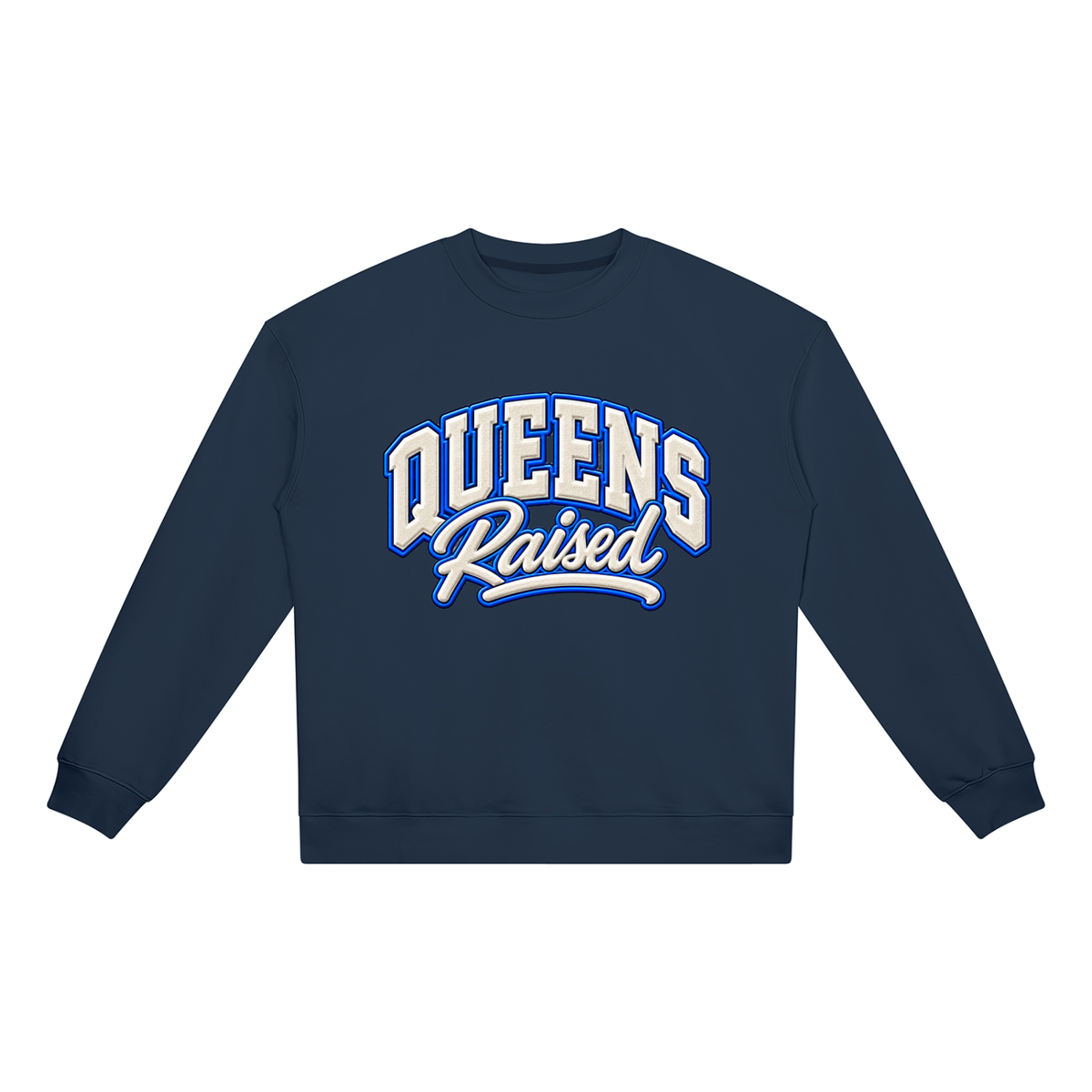 Queens Raised Unisex Heavyweight Crewneck Sweatshirt