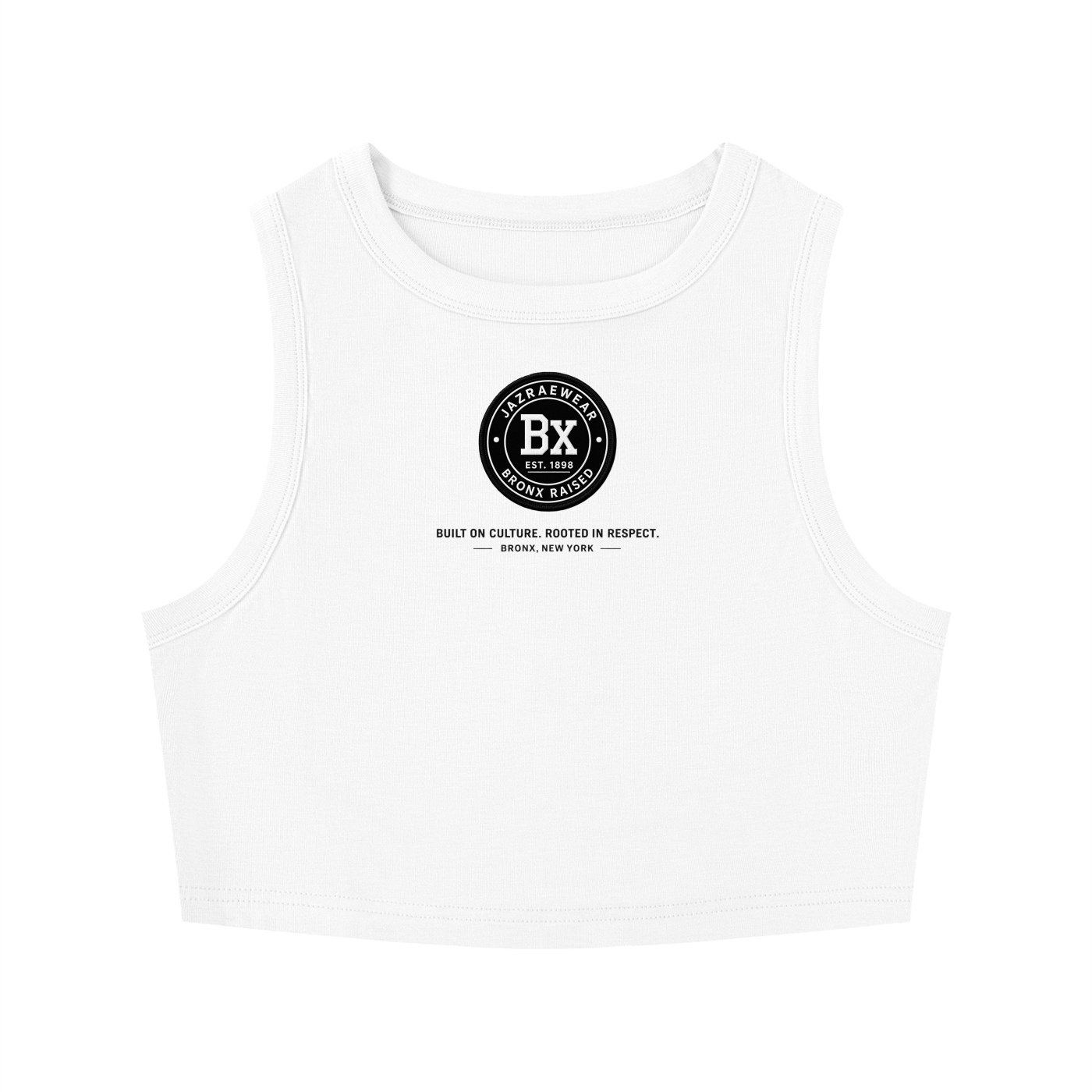 Bronx Rasied Women's Tight Crewneck Crop Tank Top