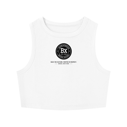 Bronx Rasied Women's Tight Crewneck Crop Tank Top