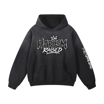 Harlem Raised Heavyweight Sunfade Oversized Hoodie
