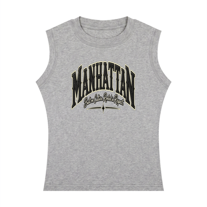 Manhattan Raised Women's Crewneck Tank Top