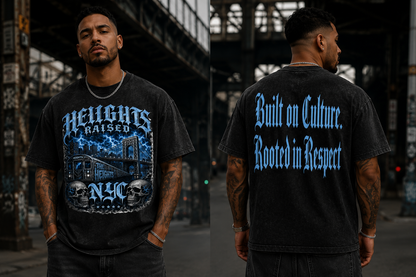 Heights Raised Snow Washed Oversized Cotton T-Shirt