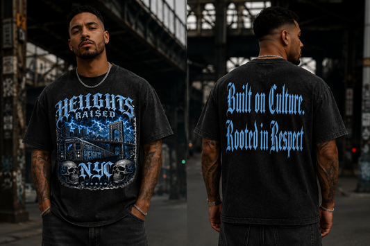 Heights Raised Snow Washed Oversized Cotton T-Shirt