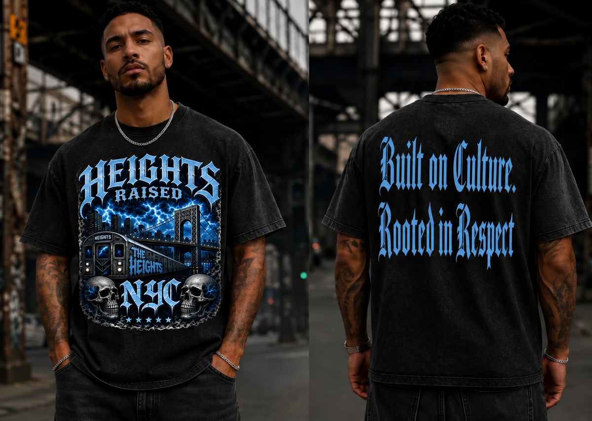 Heights Raised Snow Washed Oversized Cotton T-Shirt