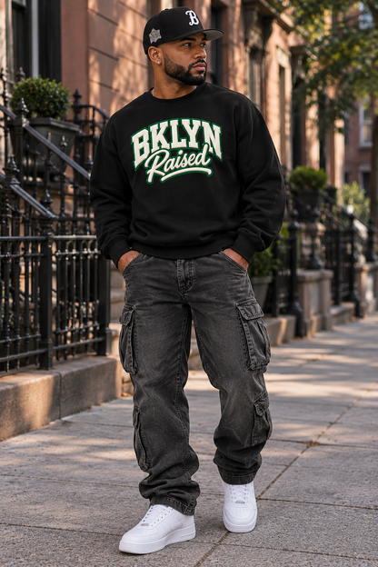 BKLYN Raised Unisex Heavyweight Crewneck Sweatshirt