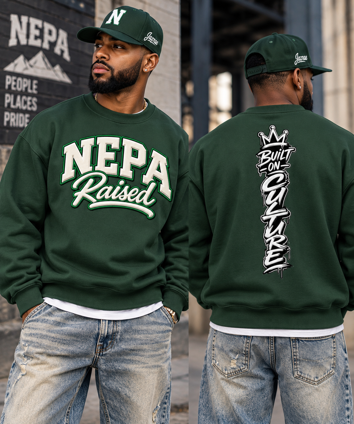 NEPA Raised Unisex Heavyweight Crewneck Sweatshirt