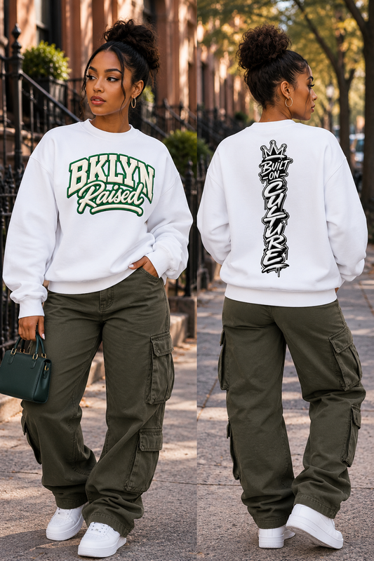 BKLYN Raised Unisex Heavyweight Crewneck Sweatshirt