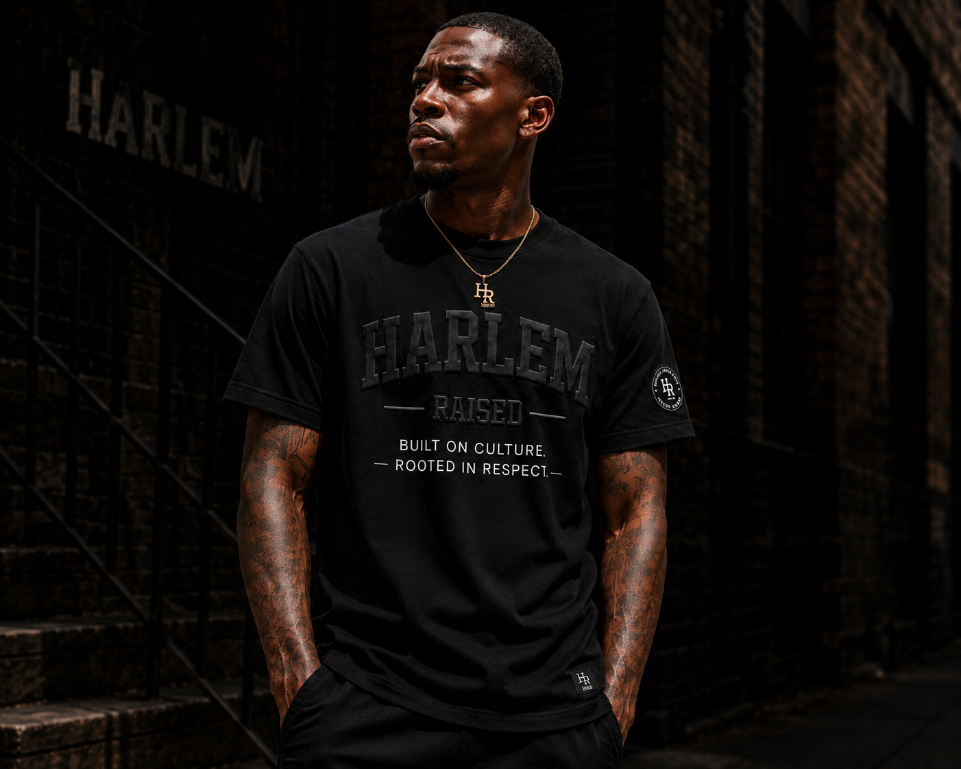 Harlem Raised Embossed Tee