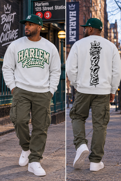 Harlem Raised Unisex Heavyweight Crewneck Sweatshirt