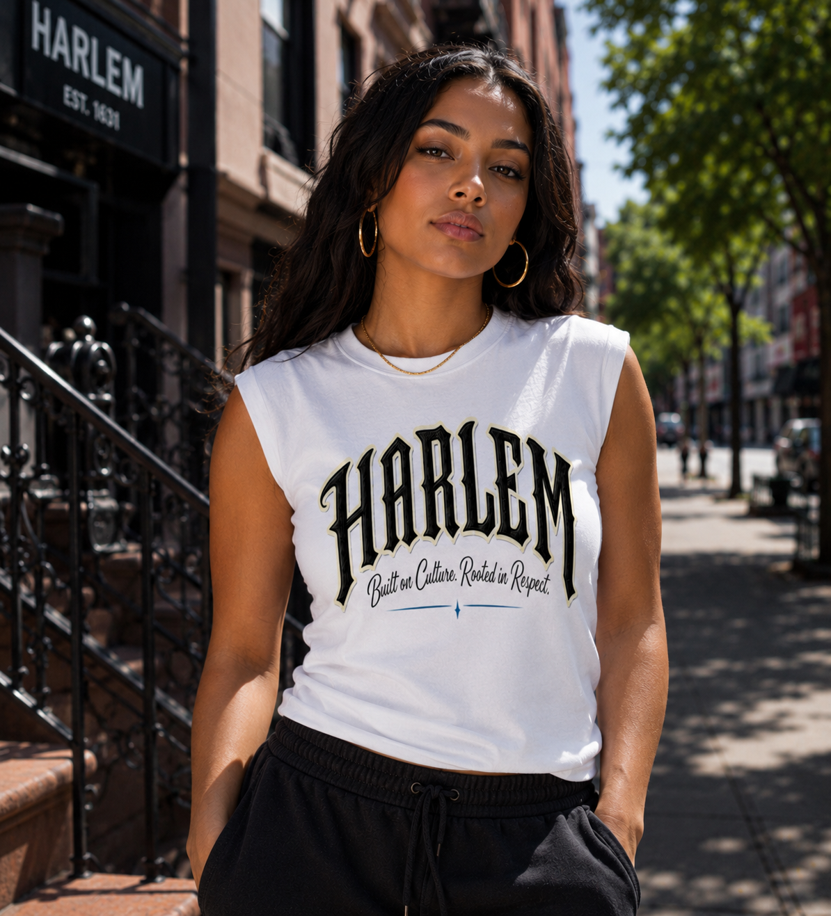 Harlem Raised Women's Crewneck Tank Top