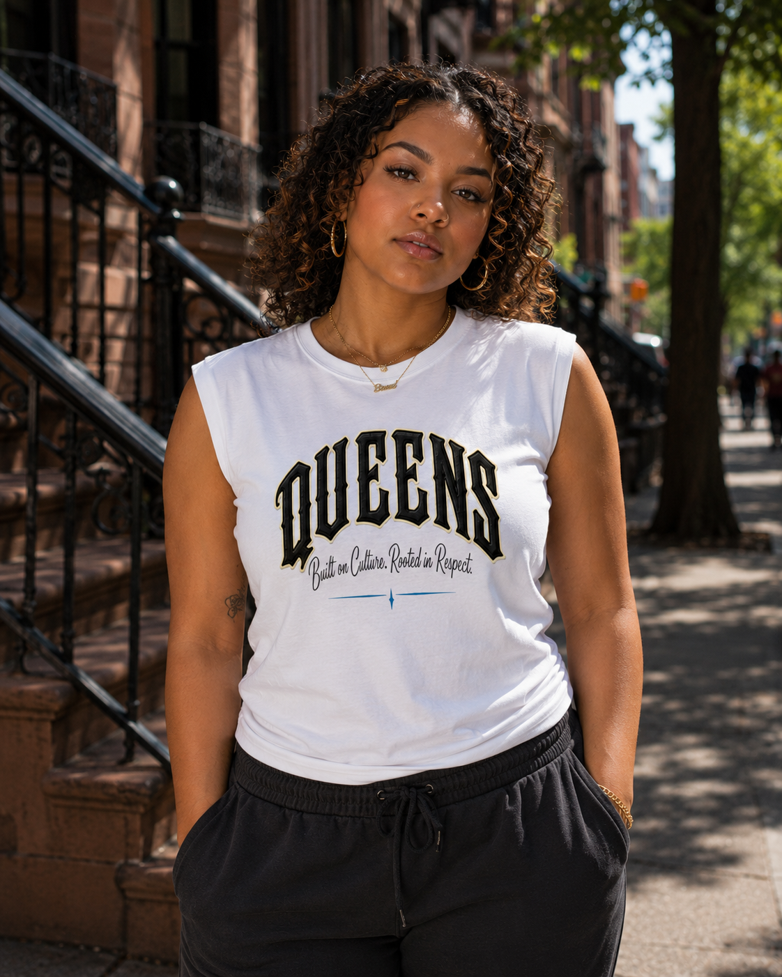 Queens Raised Women's Crewneck Tank Top