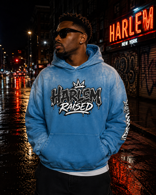 Harlem Raised Heavyweight Sunfade Oversized Hoodie