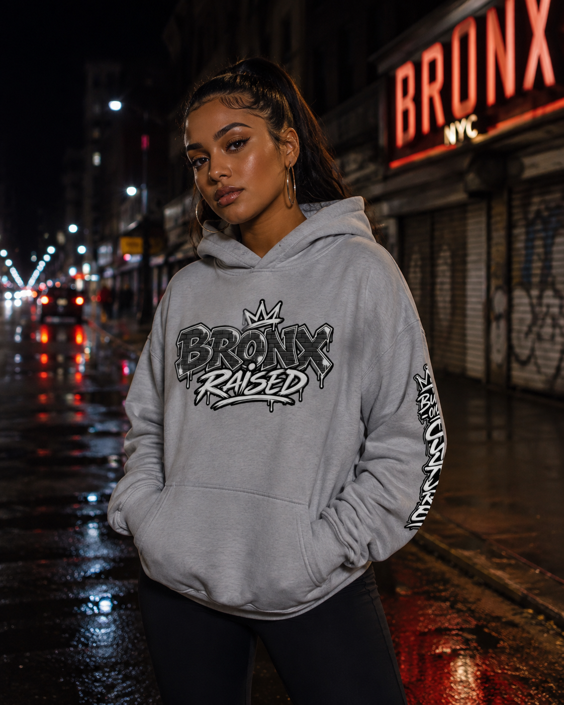 Bronx Raised Heavyweight Sunfade Oversized Hoodie