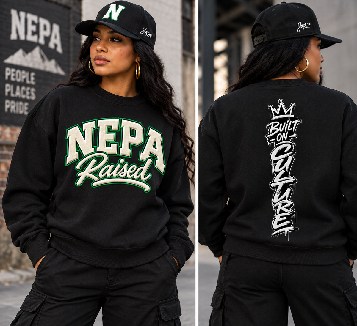 NEPA Raised Unisex Heavyweight Crewneck Sweatshirt