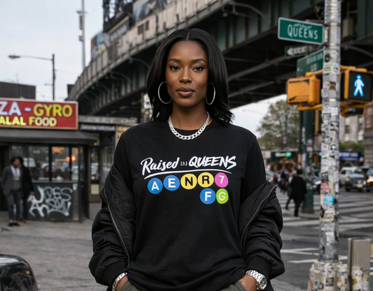 Queens Raised Train Line t-shirt