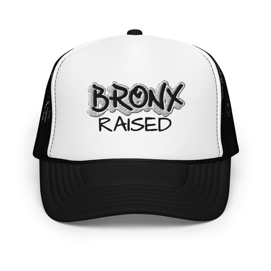 JAZRAE Bronx Raised Stitched Foam trucker hat