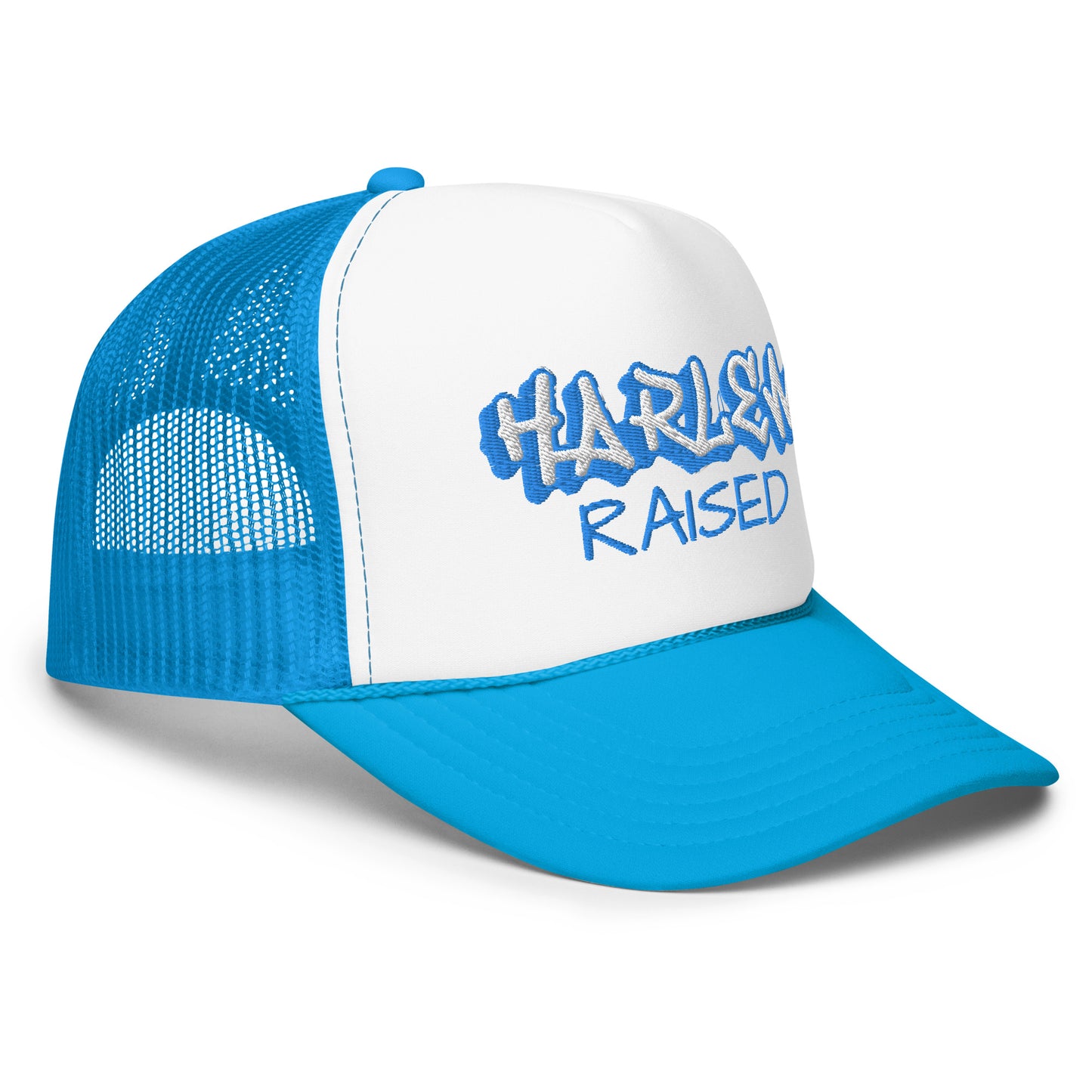 JAZRAE Harlem Raised Stitched  Foam trucker hat