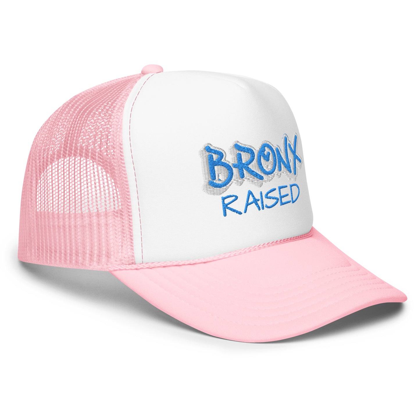 JAZRAE Bronx Raised Stitched Foam trucker hat