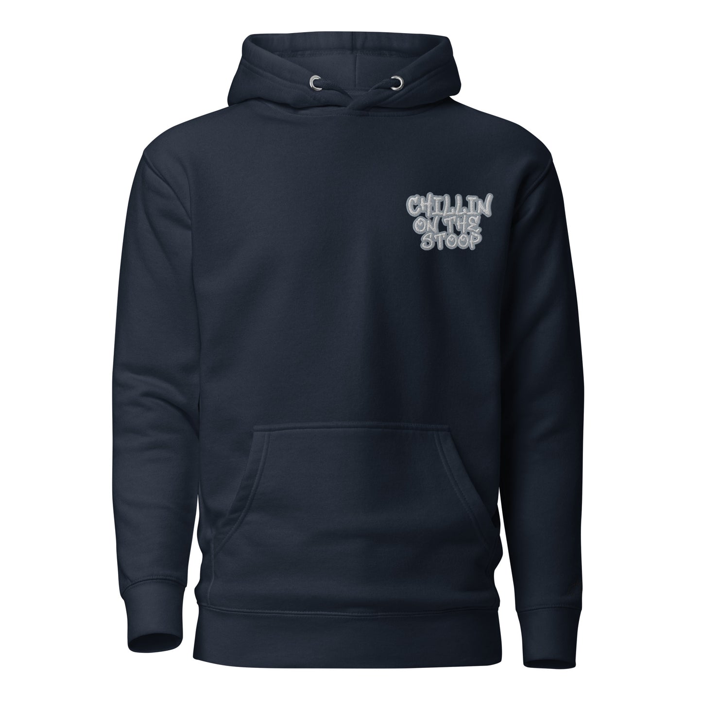 CHILLIN ON THE STOOP Stitched  Unisex Hoodie