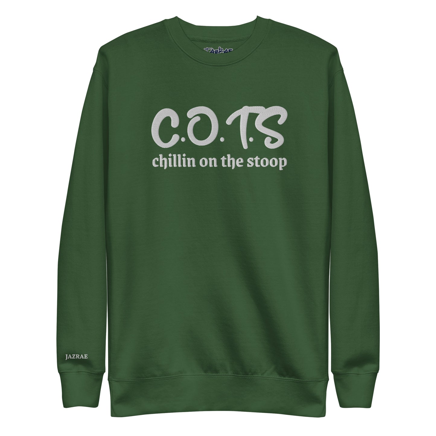 C.O.T.S CHILLIN ON THE STOOP Stitched  Unisex Premium Sweatshirt