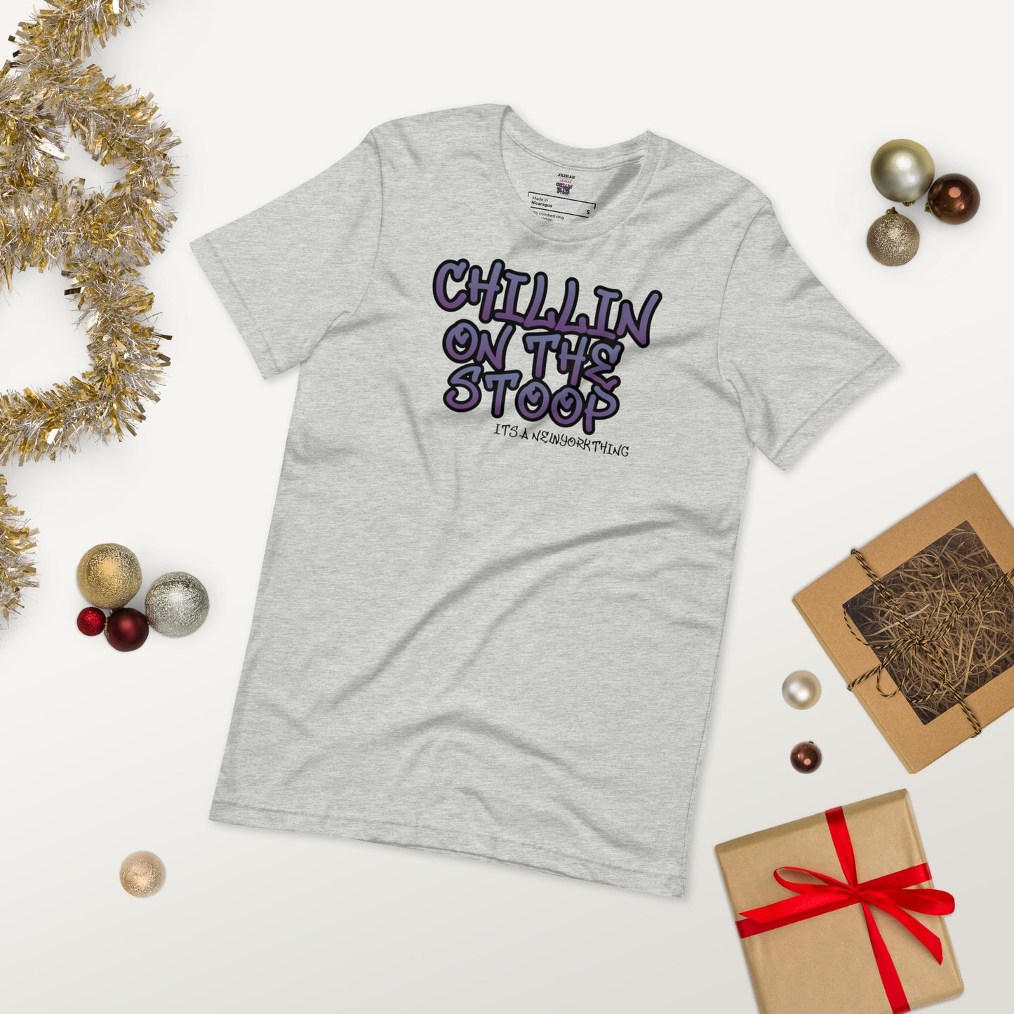 CHILLIN ON THE STOOP Unisex t-shirt