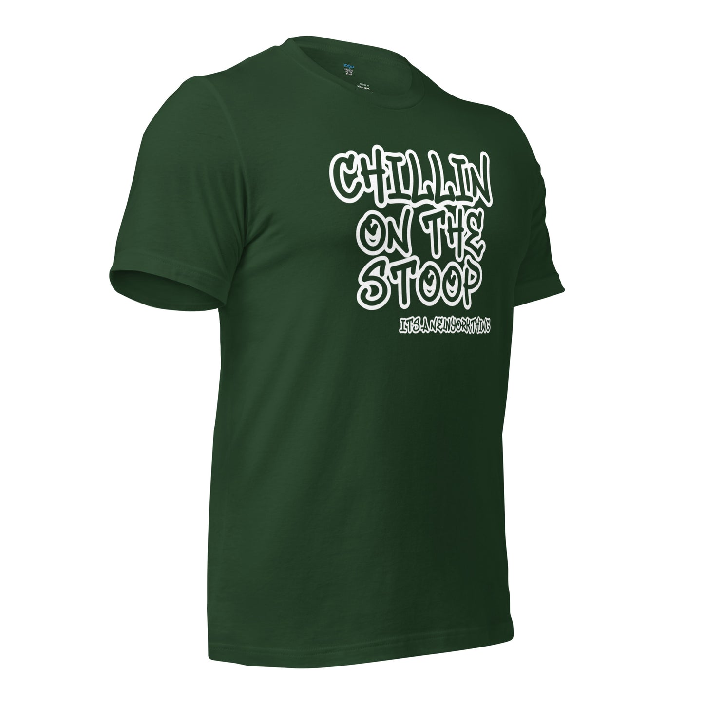 #1 CHILLIN ON THE STOOP Unisex t-shirt in different colors