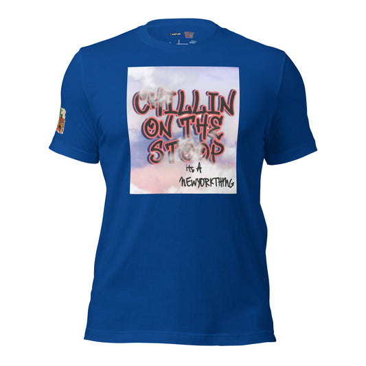 #44 CHILLIN ON THE STOOP sky is the limit Unisex t-shirt
